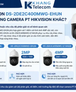 Nên chọn DS-2DE2C400MWG-EHUN hay các dòng camera PT Hikvision khác
