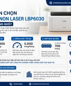 nên chọn Máy in Canon Laser LBP6030 cho văn phòng nhỏ
