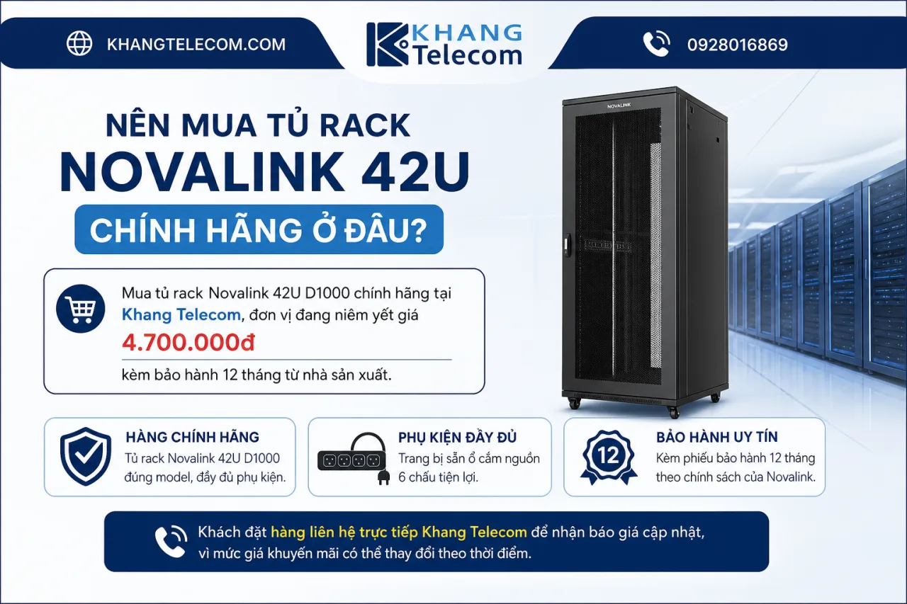 Nên mua tủ rack Novalink 42U chính hãng ở đâu Nên mua tủ rack Novalink 42U chính hãng ở đâu