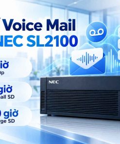 SL2100 lưu trữ và xử lý thoại thông báo (VRS/Voice Mail) như thế nào?