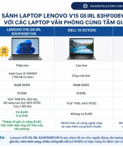 So sánh Laptop Lenovo V15 G5 IRL 83HF00BYVN với các laptop văn phòng cùng tầm giá