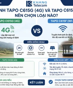 So Sánh Tapo C615G (4G) Và Tapo C615F (Wi-Fi): Nên Chọn Loại Nào