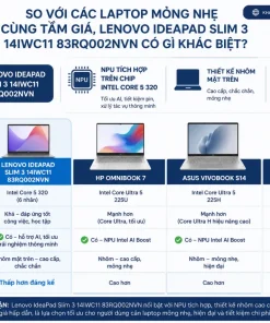 So Với Các Laptop Mỏng Nhẹ Cùng Tầm Giá, Lenovo IdeaPad Slim 3 14IWC11 83RQ002NVN Có Gì Khác Biệt