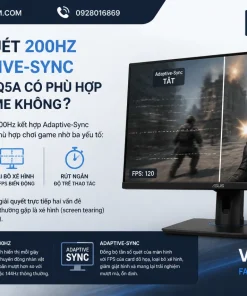 Tần số quét 200Hz và Adaptive-Sync trên VG259Q5A có phù hợp để chơi game