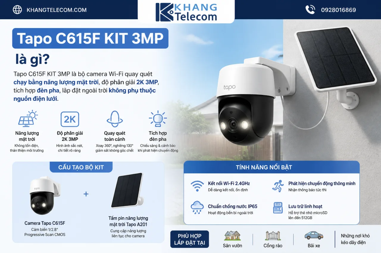 Tapo C615F KIT 3MP Tapo C615F KIT 3MP