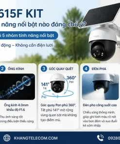 Tapo C615F KIT có những tính năng nổi bật nào đáng chú ý