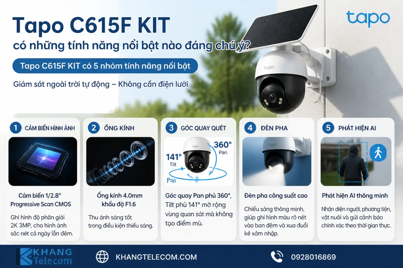 Tapo C615F KIT có những tính năng nổi bật nào đáng chú ý Tapo C615F KIT có những tính năng nổi bật nào đáng chú ý