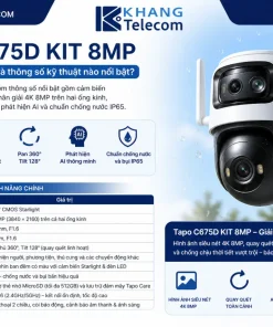 Tapo C675D KIT 8MP có những tính năng và thông số kỹ thuật nào nổi bật
