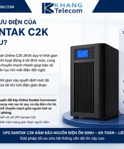 Thời gian lưu điện của UPS Santak C2K là bao lâu