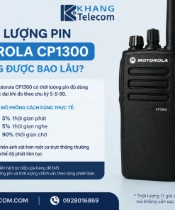 Thời lượng pin Motorola CP1300 sử dụng được bao lâu