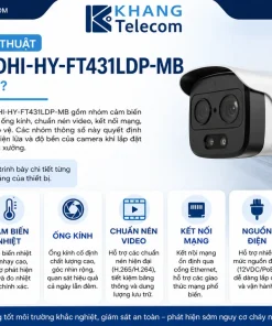 Thông số kỹ thuật của Camera DHI-HY-FT431LDP-MB gồm những gì