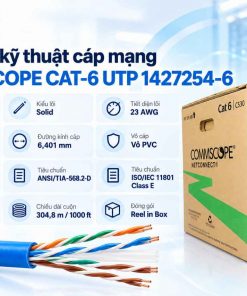Thông số kỹ thuật của cáp mạng CommScope CAT-6 UTP 1427254-6