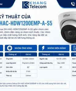 Thông số kỹ thuật của Dahua DH-HAC-HDW1200EMP-A-S5 gồm những gì