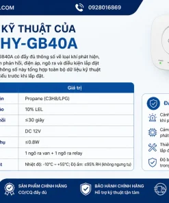 Thông số kỹ thuật của Dahua HY-GB40A gồm những gì