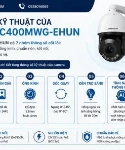 Thông số kỹ thuật của DS-2DE2C400MWG-EHUN gồm những gì