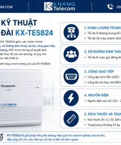 Thông số kỹ thuật của tổng đài KX-TES824 gồm những gì