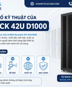 Thông số kỹ thuật của tủ rack 42U D1000 gồm những gì