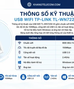 Thông số kỹ thuật của USB Wifi TL-WN722N V4 gồm những gì