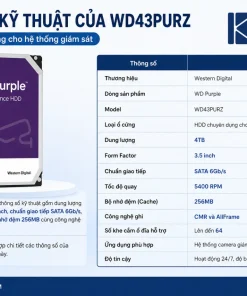 Thông số kỹ thuật của WD43PURZ gồm những gì
