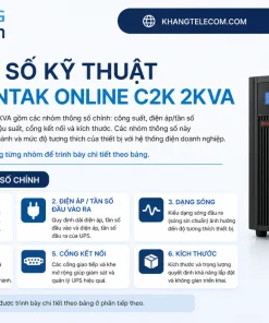 Thông số kỹ thuật UPS Santak Online C2K 2KVA gồm những gì