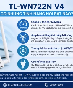 TL-WN722N V4 có những tính năng nổi bật nào