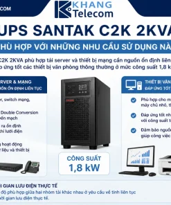 UPS Santak C2K 2KVA phù hợp với những nhu cầu sử dụng nào