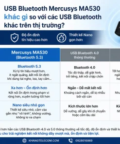 USB Bluetooth Mercusys MA530 khác gì so với các USB Bluetooth khác trên thị trường
