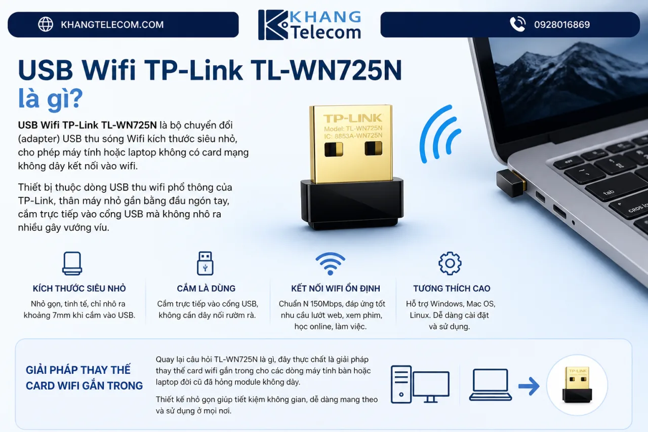 USB Wifi TP-Link TL-WN725N USB Wifi TP-Link TL-WN725N
