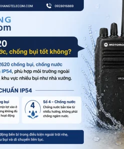 XiR C2620 có chống nước, chống bụi tốt