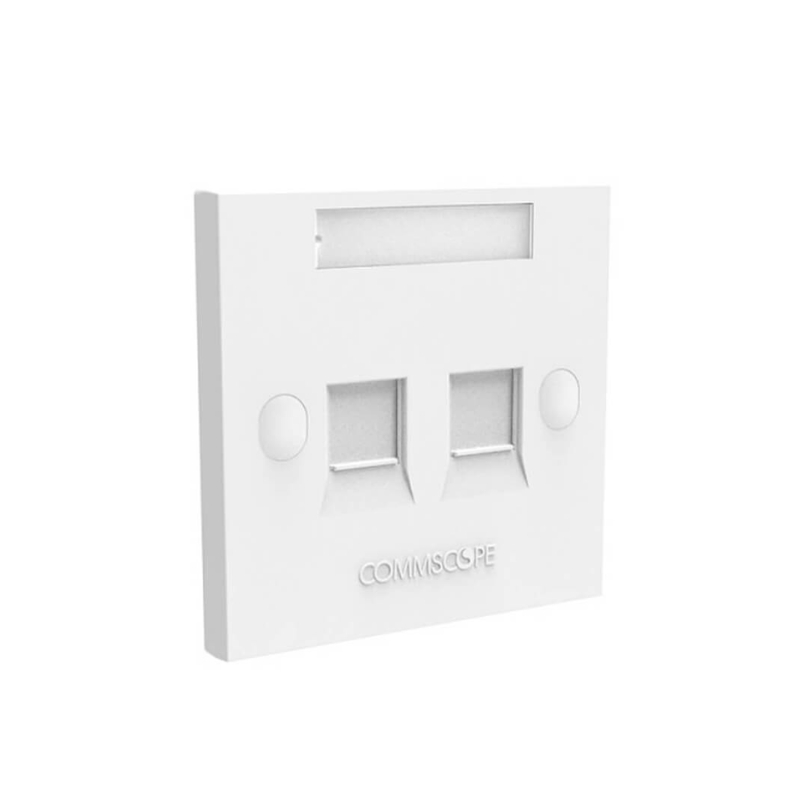 2-Port Faceplate COMMSCOPE FPS-BS-2P-W (760249251): thông số, giá