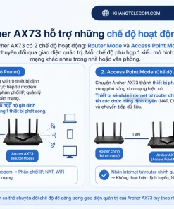 Archer AX73 hỗ trợ những chế độ hoạt động nào