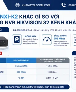 DS-7632NXI-K2 khác gì so với các dòng NVR Hikvision 32 kênh khác