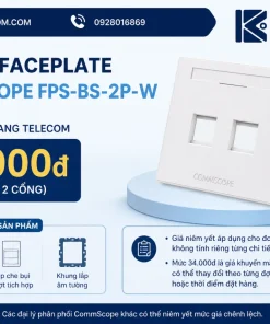 Giá bán Faceplate CommScope FPS-BS-2P-W hiện nay là bao nhiêu