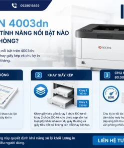 Máy in 4003dn có những tính năng nổi bật nào cho văn phòng