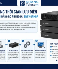 mở rộng thời gian lưu điện cho SRT6KRMXLI bằng bộ pin ngoài SRT192RMBP
