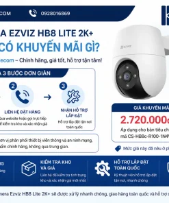 Mua camera Ezviz HB8 Lite 2K+ ở đâu và có khuyến mãi gì