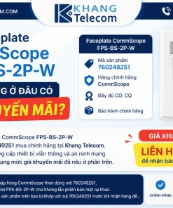 Mua Faceplate CommScope FPS-BS-2P-W chính hãng ở đâu có khuyến mãi