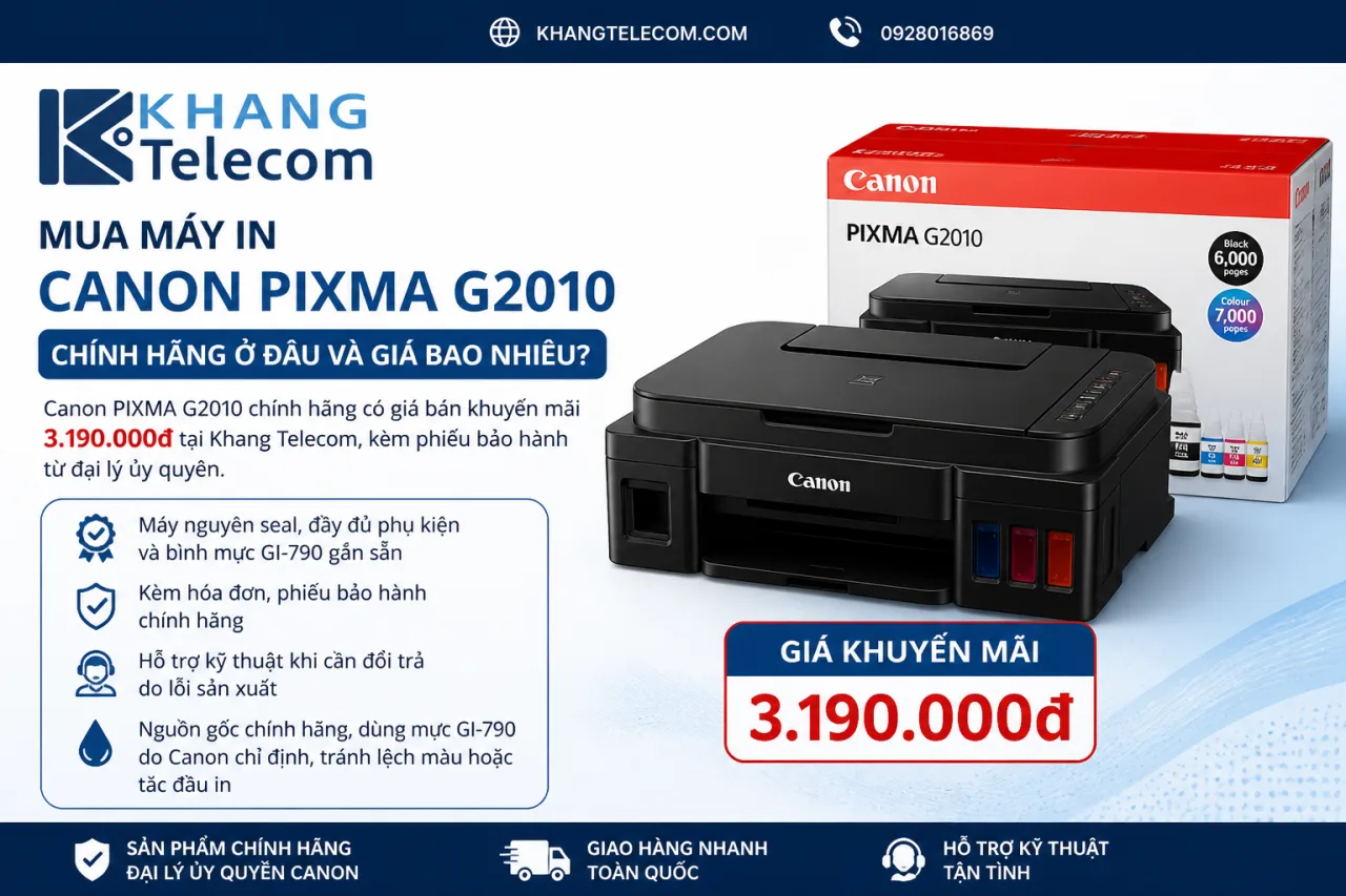 Mua máy in Canon PIXMA G2010 chính hãng ở đâu và giá bao nhiêu Mua máy in Canon PIXMA G2010 chính hãng ở đâu và giá bao nhiêu