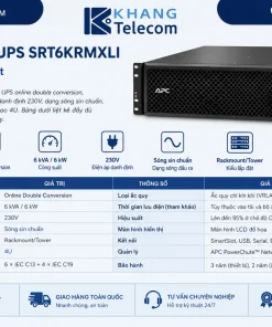 Thông số kỹ thuật của APC Smart-UPS SRT6KRMXLI
